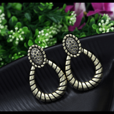 Antique Gold/Silver Plated Rustic Tear Drop Earring