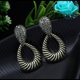 Antique Gold/Silver Plated Rustic Tear Drop Earring