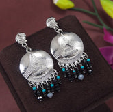 Antique Gold/Silver Plated Multi Coloured Dangle Earring