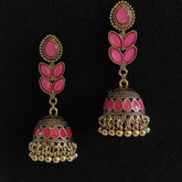 Hanging Enamel Zhumka Antique Earring