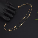 Gold and Silver Plated Anklet