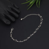 Gold and Silver Plated Anklet