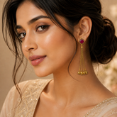 Antique Gold Plated Earring