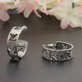 Silver / Gold / Antique Gold Plated Hollow Cutout Designed Fashion Hoops Earring