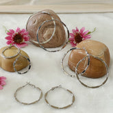 Silver/Gold Plated Hoops Earrings
