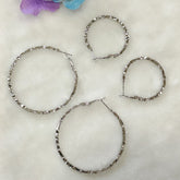 Silver/Gold Plated Hoops Earrings