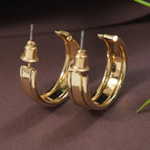 Gold/Silver Plated Layered Cuff Hoops Earring