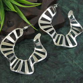 Gold/Silver Plated C Shape Half Hoops Earring
