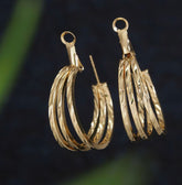 Gold/Silver Plated Shining Hoops Earring