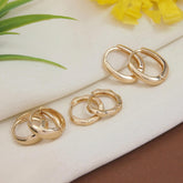 Set Of Three Pair Hoops Earrings