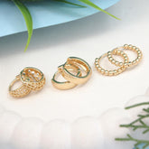Set Of Three Pair Hoops Earrings