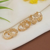 Set Of Three Pair Hoops Earrings