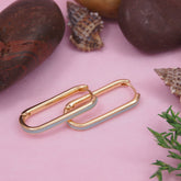 GOLD Plated Colorful Hoops Earring