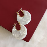 Gold Plated Acrylic Fashion Indo Western Earring