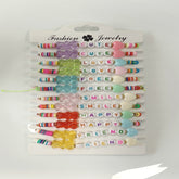 Set of 12 Colourful Multiple Designed Adjustable Kids Bracelet
