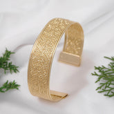 Gold and Silver Plated Cuff Kada