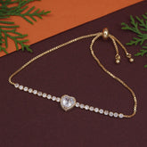 Korean Gold/Silver Plated Zirconia Stone Adjustable Bracelet