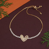 Korean Gold/Silver Plated Zirconia Stone Adjustable Bracelet