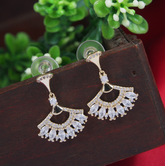 Korean Gold/Silver/Rosegold Plated Bulgari Diva CZ Dangler Earring