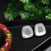 Korean Gold/Silver/Rosegold Plated Simple Fancy Square Stud Earring