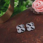 Korean Gold/Silver/Rosegold Plated Clover Shaped Stud Earring