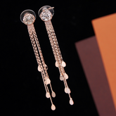 Korean Gold/Silver/Rosegold Plated Long Chain Earring