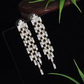 Korean Gold/Silver Plated Baguette Dangle Earring