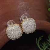 Square Shape Cubic Zircon Korean Earring