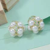 Korean Elegant White Pearl Stud Earring