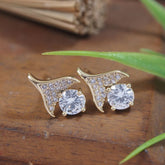 Korean Pearl White Stone Earring