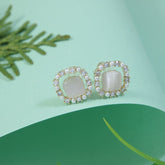 Korean Natural White Sea Shell Stud Earring