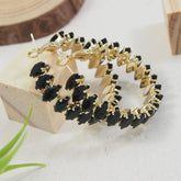 Korean Cubic zirconia Hoops Earring