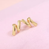 Korean Gold/Silver Plated Stud Earring