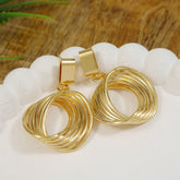 Korean Gold/ Silver Plated Drop Earring