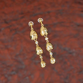 Korean Gold/ Silver Plated Rose Design Dangler Earring