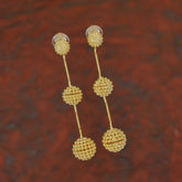 Korean Gold/ Silver Plated Merah Beads Dangler Earring