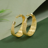 Korean Gold/ Silver Plated Hoops Earring