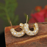 Korean Gold/ Silver Plated hoops Earring
