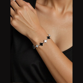 Stainless Steel Clover Link Bracelet