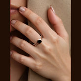 Rose Gold Plated Handwatch Design Stainless Steel Finger Ring