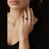 Stainless Steel Rosegold Plated Mickey Head Finger Ring