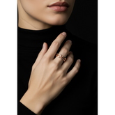 Stainless Steel Rosegold Plated Finger Ring