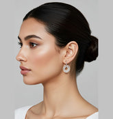 Korean Gold/Silver/Rosegold Plated Baguette CZ Drop Earring