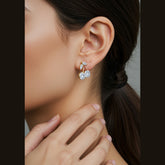 Korean Gold/Silver/Rosegold Plated Cherry Shaped CZ Stud Earring