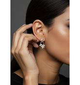 Korean Gold /Silver /Rosegold plated Leaf Design Fancy Earring