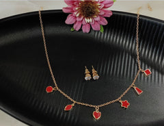 Silver/Gold/Rose Gold Plated Choker Necklace- NK 2463