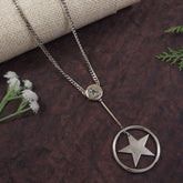 Paris Star Pendent Long Chain Necklace