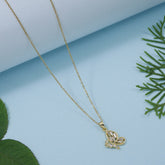 Western Butterfly Designed CZ Necklace
