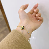 Stainless Steel Colourful Flower Bracelet