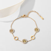 Stainless Steel Life Of Tree Bracelet